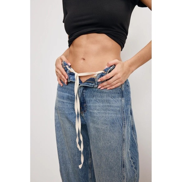 Good American Extreme Barrel Leg Jeans NWT High Rise Baggy Wide Fit Size 10 - Picture 5 of 7